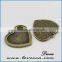 antique brass vintage style oval setting pendant for sale