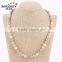 8mm round multi colors fashion latest design imitation shell pearl necklace