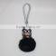 2015 wholesale fashion fox fur little girl key chain