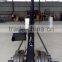 Professional triangle video crane 6m 3axis TV jimmy jib crane for sale with motorized dutch head