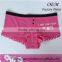 Pink color sexy panties cotton ladies underwear characteristic sheer panties