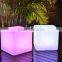 PE plastic Illuminated LED Changing Color Light Cube