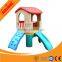 Children indoor plastic playhouse with slide for kids fun
