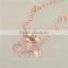 Gold Plated Long Chain Latest Design Heart Beads Fashion Necklace