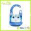 Waterproof Cotton Removable Silicone Baby Bib, Cartoon Toddler Bibs with Food Pocket