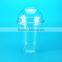 Clear plastic disposable dome lid for plastic cup ,Lid with round hole