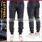 Biker Stitch Jogger in Black Wax moto jogger pants gym pants (lotbike068)