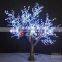 RGB color outdoor artificial lighted trees