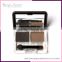 2017 new arrival make up cosmetics 2 color eyebrow palette with makeup tool