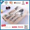 High quality HB-69033 Children Cutlery Set Spoon & Fork Knife Set forChildren Stainless Steel Plastic Handle