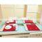Christmas santa holiday printing red chair back cover,stocking and other decoration textiles