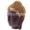 Factory Custom made best home decoration gift polyresin resin buddha head ornament
