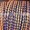 colorful real leather handmade weave lanyard / round leather rope