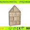 cheap custom unfinished divided wooden wall display rack