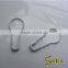 High quality competitive price white color pear safety pin