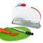 Best sell 4pcs plastic oval chopping block 8mm cutting board set with ABS stand