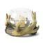 Rustic Antler Glass Candleholder For Home Decor