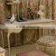European style classic design kids princess imperial crown cloth art bed in handmade wooden carved design - BF07-70355