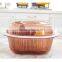 Hot Selling Plastic Double Layer Vegetable Fruit Plastic Colanders