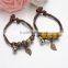 Diy enamel guitar glass ball charms cord bracelets small guitar charms couple bracelets for her gifts