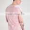 MGOO Hot Design Fashion Tie Dye T Shirts Mens Batwing Sleeve Curved Hems Pocket T Shirt