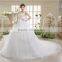 Factory Direct Sales Luxury Lace Wedding Dress Big Tail Diamond Bra Topi Sweet Puff Skirt Sequins Wedding Dress