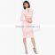 MGOO High Quality Factory Women Slinky Midi Skirts Pink Work Offices Suits Plain Slinky Skirts 15145A177