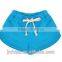 Top quality custom design 100 cotton plain girls beach shorts