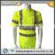 ANSI 107 Hi-vis Yellow Short Sleeve Reflective Tape Safety T-shirt