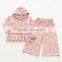 New style polka dots cotton wholesale girls clothing sets