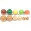 Quality Round Ball Decorations Custom Painted Wooden Bead Craft