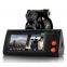Allwinner P7 Negative Dual lens Camera With GPS Car DVR Camera Black Box Registrator Recorder freeshipping with GPS Tracker
