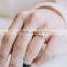 Rhinestone Infinity Knuckle Ring Band Midi Finger Rings Jewelry Gold Silver