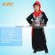 Black hooded long robe style child vampires costume for party time