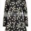 new arrival jacquard knitted elegant women's long coat low price
