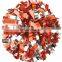 PET Material 2color mixed cheering pom pom