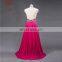 Cheap Best Quality ZZ-E0012 See Through Backless Halter Beading Long Chiffon Evening Dress