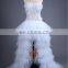 Summer Sexy SHMY-W0045 See Through Tulle Layered Short Front Long Back Sequined Lace Wedding Dresses