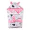 Pink Flamingo Printed Baby Cotton Swaddle Blanket Kids Sleep Sack Set