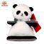ICTI factory wholesale plush stuffed animal panda toy mobile cell phone holder
