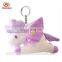Custom mini stuffed monster plush unicorn keychain with wings wholesale