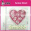 wholesale heart shaped hot fix motif for children clothing