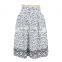 Floral Print Cotton Embroidery Pleated Skirt Old Women Skirt Guangzhou Clothing