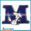 Custom sew on embroidery letter patches wholesale in 2016