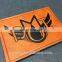 Hot Sell Custom enamel PU Leather Jeans Metal Label With Press Logo On Leather