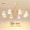 LED chandelier living room restaurant the bedroom wood minimalist modern wind industry with creative Japanese-style