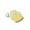 Custom golden plating light round metal pin badges for sale