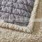 Stone washed pluffy sherpa super king size sale comforter set full size bedding set