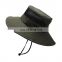 Summer Cotton Cap Wholesale Fishing Boonie Brim Sun Cheap Foldable Sun Custom Bucket Hat Safari Hat With Strings