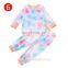 Baby Boy Girls Tie-Dye Clothes Set Autumn Spring Long Sleeve Button O-neck Tops Romper Pants 3Pcs Outfit for Newborn Infant Baby